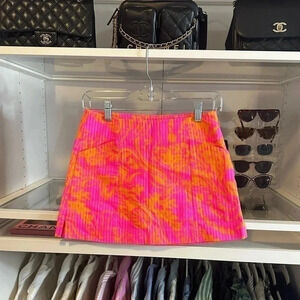 Lilly Pulitzer skirt skirt hot pink and orange 00 work once